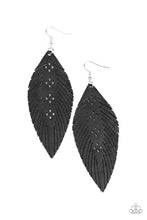 Load image into Gallery viewer, Paparazzi's Wherever The Wind Takes Me - Black earrings
