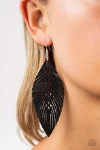 Load image into Gallery viewer, Paparazzi's Wherever The Wind Takes Me - Black earrings
