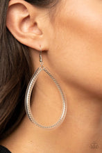 Load image into Gallery viewer, Paparazzi's Just ENCASE You Missed It - Silver hoop earrings
