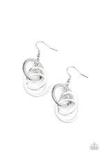 Load image into Gallery viewer, Paparazzi's Fiercely Fashionable - Silver earrings
