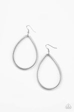 Load image into Gallery viewer, Paparazzi's Just ENCASE You Missed It - Silver hoop earrings
