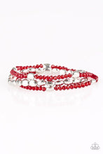 Load image into Gallery viewer, Paparazzi's Hello Beautiful - Red bracelet
