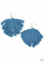 Load image into Gallery viewer, Paparazzi's Macrame Mamba - Blue earrings
