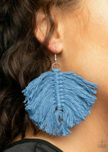 Load image into Gallery viewer, Paparazzi's Macrame Mamba - Blue earrings
