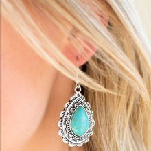 Load image into Gallery viewer, Paparazzi's Mountain Mover - Blue earrings
