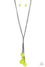 Load image into Gallery viewer, Paparazzi's Tidal Tassels - Green Acrylic necklace
